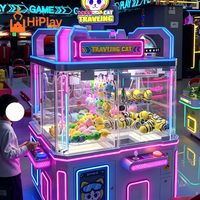 Machine à griffes carrée à monnayeur pour 4 joueurs, pour peluches et cadeaux, usage commercial pour centres de divertissement et centres commerciaux