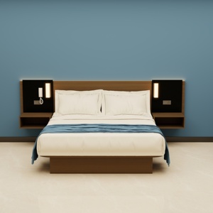 Fournisseur de mobilier hôtelier, vente directe, ensemble de mobilier hôtelier moderne, lits, armoires et bureaux combinés pour l'Amérique du <span class=keywords><strong>Nord</strong></span> et le Canada - Product Image 1