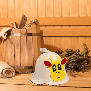 Custom Rolking 100% Wool <b>Sauna</b> Hat for Adults Image Cartoon Animal Design Full Color Packaging Customization OEM/ODM Order - Product Image 6