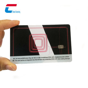 Carte NFC transparente en PVC, carte à <span class=keywords><strong>puce</strong></span> RFID pour adhésion VIP, carte de visite numérique, contrôle d'accès - Product Image 5