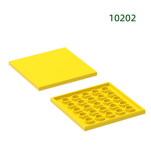 Mattoncino 6x6 con Tubi Inferiori, Accessori per Costruzioni a Particelle Piccole, Piastra per Muro in Plastica ABS, Giocattoli NO.10202 - Product Image 6