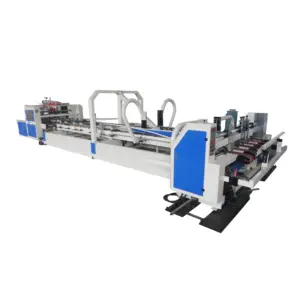 Automatic High Speed Folder Gluer for Pre-Fold Crash-Lock Bottom 4/6 Corner Box/ Straight Line Box