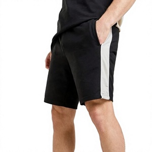 Men Color Blocking T-Shirt <b>Set</b> Crew Neck <b>Knitted</b> Breathable Casual Summer Outfit Black Beige Short Sleeve Men Summer <b>Set</b> - Product Image 4