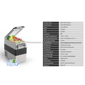 Portable 55L Mini réfrigérateur de Camping en plein air Auto 12V 24V AC DC refroidisseur <span class=keywords><strong>Dometic</strong></span> pour hôtels RVs voiture et congélateur Source d'alimentation électrique - Product Image 6