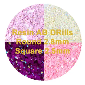 Hot Sale 60 color Ab Diamond Painting Stone Wholesales Circular Square Beads AB Diamond Painting Drills Factory Direct Sales