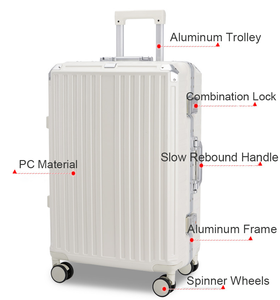 Valigia Rigida con Telaio <span class=keywords><strong>in</strong></span> Alluminio, Ruote Girevoli, Leggera, Resistente e Impermeabile <span class=keywords><strong>per</strong></span> Viaggi d'Affari - Product Image 2