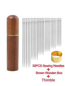 מחטי קשיש נירוסטה עם ערכת תפירה עיוורת בצד הביתה לטכניקה מצופה - Product Image 3