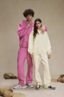 Survêtements Polaires Personnalisés en Coton, Amples, Unisexes, Lourds, Vierge, Ensemble Chaud Deux Pièces de Sweats à Capuche et Pantalons de Jogging Personnalisables