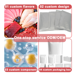 מכירה חמה של 85 גר 'מזון לחתולים מזון רטוב נרתיק שמנת מטפלת מזון חתולים oem מזון לחיות מחמד - Product Image 4