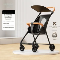 Poussette bébé en acier Zhongtai BS-111, légère, pliable, chariot de voyage pour 0-24 mois, chariot de marche portable pour enfants