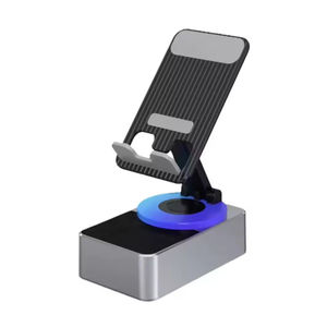 Soporte para Teléfono 3 en 1 INNOASIA y Altavoz Multifuncional con Luces de Colores Giratorias y Plegables para Escritorio - Product Image 3