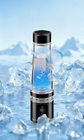 Bouteille d'eau hydrogénée portable avec technologie SPE/PEM et bouteille d'eau hydrogénée pure à 5000 ppb, 2400 ppb