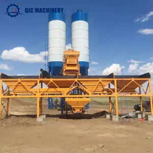 QIC Precast Skip Bucket Mini Mix 25 M3 Fully Automation Concrete Batching Plant For Sale