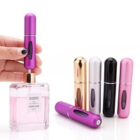 Flacon de parfum en plastique de 5 ml de haute qualité, coloré, à tête ronde et remplissage par le bas, mini distributeur de parfum portable, ATOMISEUR