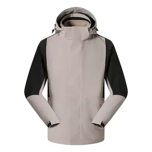Survêtement d'hiver réversible léger et écologique pour hommes grandes tailles, coupe-vent, imperméable, pour sports de plein air, avec logo personnalisé, vente en gros - Product Image 1