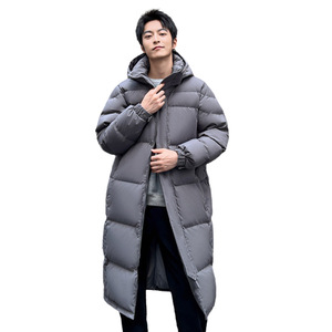 Men's Long <b>Down</b> <b>Coat</b> 90% <b>Duck</b> <b>Down</b> Thickened Waterproof Mild Cold Protection Leisure Wear - Product Image 5