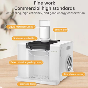 2025 nouveau Fabricador De Hielo 20kgs 3 en 1 Machine à glaçons à flocons de table avec Machine à neige à glace - Product Image 4