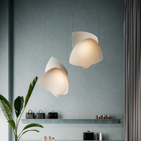 Lustre moderne en tissu simple pour la maison, la salle à manger, le salon, le café, le bar, les lampes suspendues personnalisées