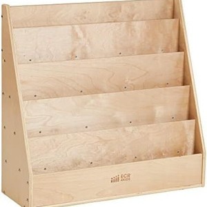 Estantería de Madera de Doble Cara para Niños, para Sala de Estar y Dormitorio, Diseño Moderno, Multifuncional, Expositor de Juguetes - Product Image 1