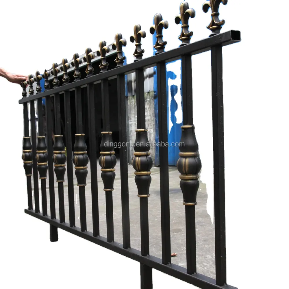 factory price Villa decorative used aluminum fences design for garden security railings