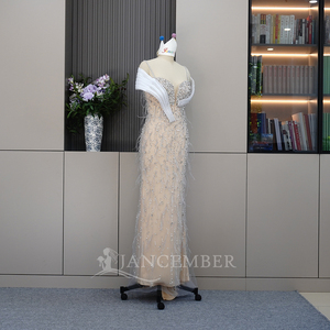 <span class=keywords><strong>Haute</strong></span> <span class=keywords><strong>Couture</strong></span> Plumes Robes <span class=keywords><strong>De</strong></span> Soirée Dubaï <span class=keywords><strong>Robe</strong></span> <span class=keywords><strong>De</strong></span> Soirée Cristaux Perlés <span class=keywords><strong>Robe</strong></span> <span class=keywords><strong>De</strong></span> Fête D'anniversaire Fiançailles Lskh01 - Product Image 6