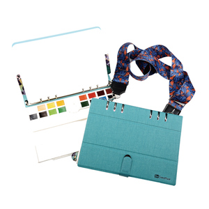 Bloc <span class=keywords><strong>de</strong></span> papier à <span class=keywords><strong>dessin</strong></span> carré personnalisé <span class=keywords><strong>de</strong></span> 22 pages, <span class=keywords><strong>carnet</strong></span> <span class=keywords><strong>de</strong></span> croquis pour <span class=keywords><strong>aquarelle</strong></span>, couverture en cuir, kit <span class=keywords><strong>de</strong></span> bloc pour <span class=keywords><strong>aquarelle</strong></span> pour le <span class=keywords><strong>dessin</strong></span> - Product Image 1