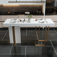 Table de bar rectangulaire minimaliste moderne, séparateur de salon
