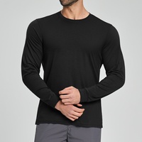 Hauts de sport respirants et anti-humidité en polaire doux pour la peau, à manches longues, pour hommes et femmes adultes, idéaux pour le fitness et les activités de plein air.