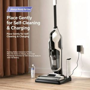 NOUVEAU Nettoyeur de <span class=keywords><strong>sol</strong></span> électrique intelligent sans fil, tout-en-un, avec fonctions de balayage, auto-nettoyage, lavage et aspiration - Product Image 3