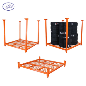 حار بيع مستودع تخزين الثقيلة قابل للتعديل السيارات صناعة المعادن التراص البليت سيارة قابلة للإزالة الصلب الاطارات رفوف - Product Image 4