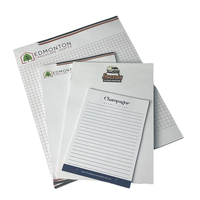 Bloc-notes A5 personnalisé avec logo imprimé, feuilles mobiles, pages lignées, pour le bureau, promotionnel, à déchirer