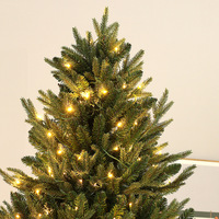 Arbre de Noël PE personnalisable haut de gamme de 1.2m à 3m avec décorations de lumières LED Décoration de Noël écologique traitée en usine