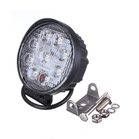Phare de travail LED universel 4x4 tout-terrain 4 pouces 27W 2500LM, étanche IP67, en alliage d'aluminium, blanc, forme cube, pour conduite et brouillard