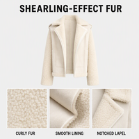 Manteau en fausse fourrure à capuche pour femmes, veste douce et moelleuse à fermeture éclair, vêtements d'extérieur chauds en polaire pour l'hiver pour femmes
