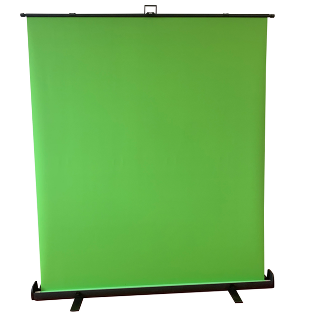 High Quality Professional Wrink-resistant Pull-up Portable Collapsible Background Green Screen for Photo Studio Video