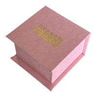 Boîte cadeau en papier texturé rose ROGOOD, fermeture magnétique, ouverture à clapet, petite boîte en carton rose, emballage spécial en papier, P1952