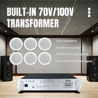 Haut-parleurs de Plafond Coaxiaux Hi-Fi 703 Haut de Gamme 60 W 8 Pouces pour Système Sonore de Mosquée et Église, avec Amplificateur
