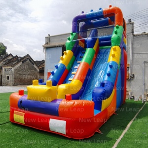 Yuedong 19.6ft قابلة للنفخ التجارية كتلة بناء نطاط كومبو ممر جاف الشريحة الملونة التسلق - Product Image 3