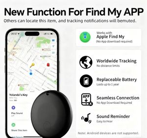 स्मार्ट पालतू ट्रैकर कुत्ते बिल्ली स्थान ट्रैकर ios केवल पालतू विरोधी-खोई हुई डिवाइस, सेब एयरटैग के साथ संगत - Product Image 3