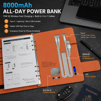 Bloc-notes intelligent écologique, pas besoin de recharger le stylo, avec batterie externe de 8000 mAh pour les notes des étudiants, logo personnalisable