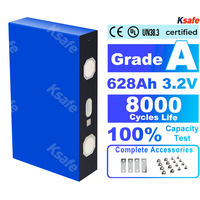 Batterie prismatique LiFePO4 à semi-conducteurs grande capacité EV MB56 628AH 3.2V pour packs de batteries rechargeables de chariots élévateurs avec plus de 8000 cycles