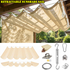 Toldo Retráctil Impermeable para Patio Exterior, Protección UV, para Jardín, Patio Trasero, Terraza, Piscina - Product Image 1
