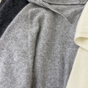Pull et sweat à capuche en tricot sur mesure printemps 2025 pour <span class=keywords><strong>femme</strong></span> dans un style décontracté, vêtement long en laine <span class=keywords><strong>mérinos</strong></span> chaud d'hiver - Product Image 2