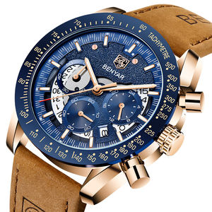 Reloj de pulsera de cuarzo de acero inoxidable para hombre, cronógrafo Original personalizado de lujo, resistente al agua, nuevo diseño de moda, venta al por mayor - Product Image 1