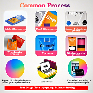 Có thể tái chế đứng lên túi doypack với cửa sổ tùy chỉnh in Zip gói thực phẩm Bao bì túi cho đông lạnh trái cây khô - Product Image 4