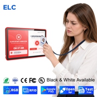 Terminal de pointage des heures Android avec lecteur RFID, tablette WiFi 6, voyant LED RGB, écran tactile 10 points pour le pointage des employés