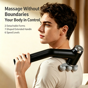 <span class=keywords><strong>Pistolet</strong></span> de <span class=keywords><strong>massage</strong></span> avec poignée d'extension, angles réglables, pour <span class=keywords><strong>massage</strong></span> des tissus profonds du dos, des lombaires et des épaules, <span class=keywords><strong>pistolet</strong></span> de <span class=keywords><strong>massage</strong></span> extensible pour le dos - Product Image 1