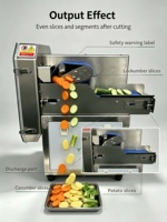 Machine à couper les légumes commerciale, coupe-légumes multifonctionnel pour trancher, hacher et couper en dés