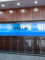 Aquarium sur mesure en verre ultra-transparent, grande taille, directement de l'usine, haute transparence, pour poissons d'eau douce, pour intérieur.