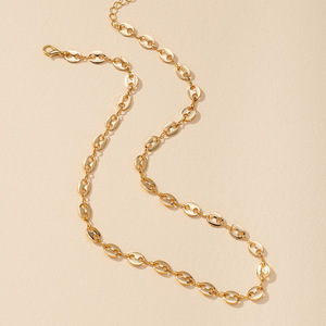 <span class=keywords><strong>Chaîne</strong></span> cubaine plaquée <span class=keywords><strong>or</strong></span> 18 carats, fermoir en forme <span class=keywords><strong>de</strong></span> nez <span class=keywords><strong>de</strong></span> cochon, grains <span class=keywords><strong>de</strong></span> <span class=keywords><strong>café</strong></span>, ensembles <span class=keywords><strong>de</strong></span> bijoux en acier inoxydable 316L, collier pour hommes et femmes - Product Image 6